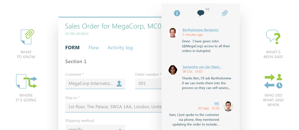 Form and workflow data