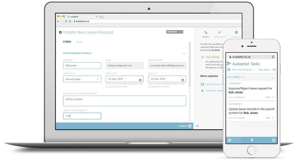 Leave request form