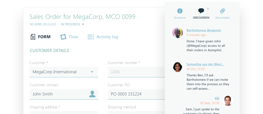 Easily work together on workflows