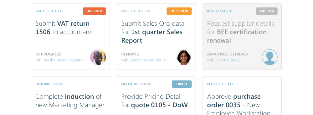 Manage on monitor workflows in one place